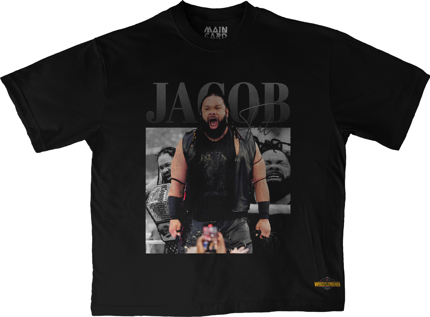 Playera Oversize Jacob Fatu WM 41 Stars