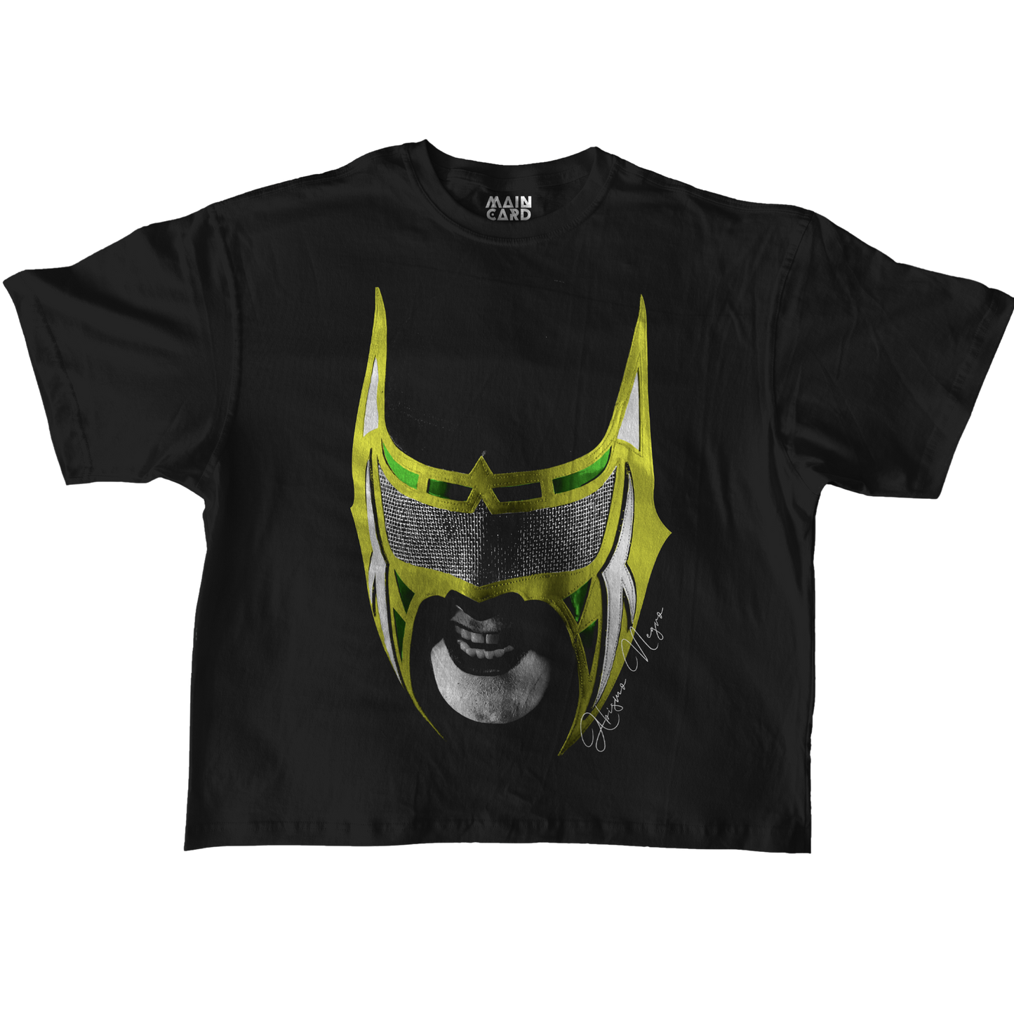 Playera Oversize Abismo Negro Big Face