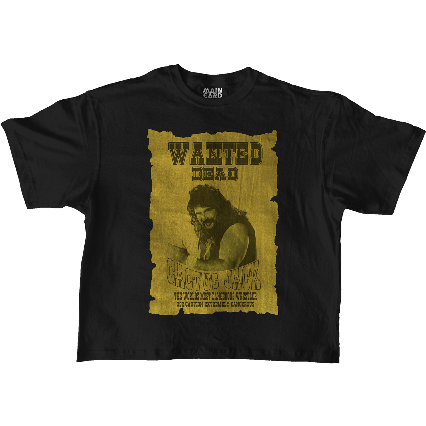 Playera Oversize Mick Foley Wanted Dead