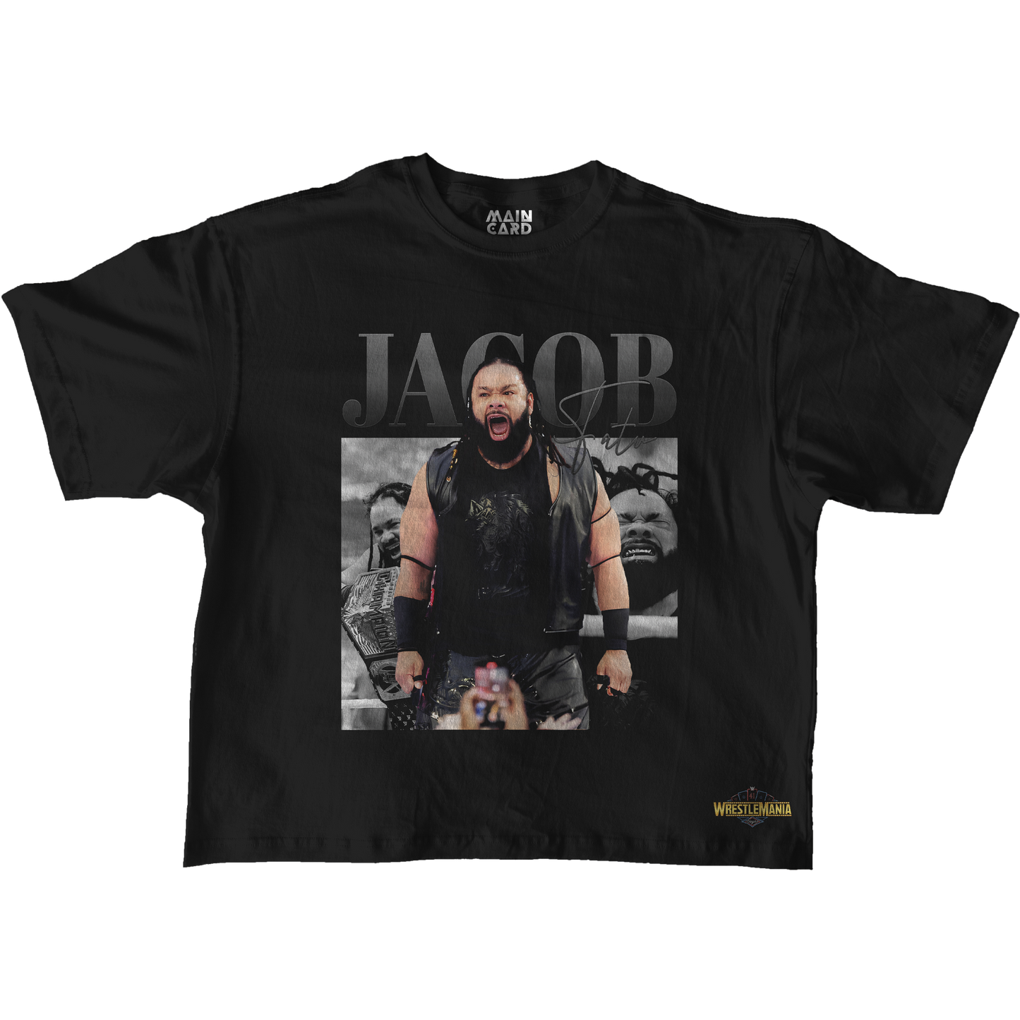 Playera Oversize Jacob Fatu WM 41 Stars