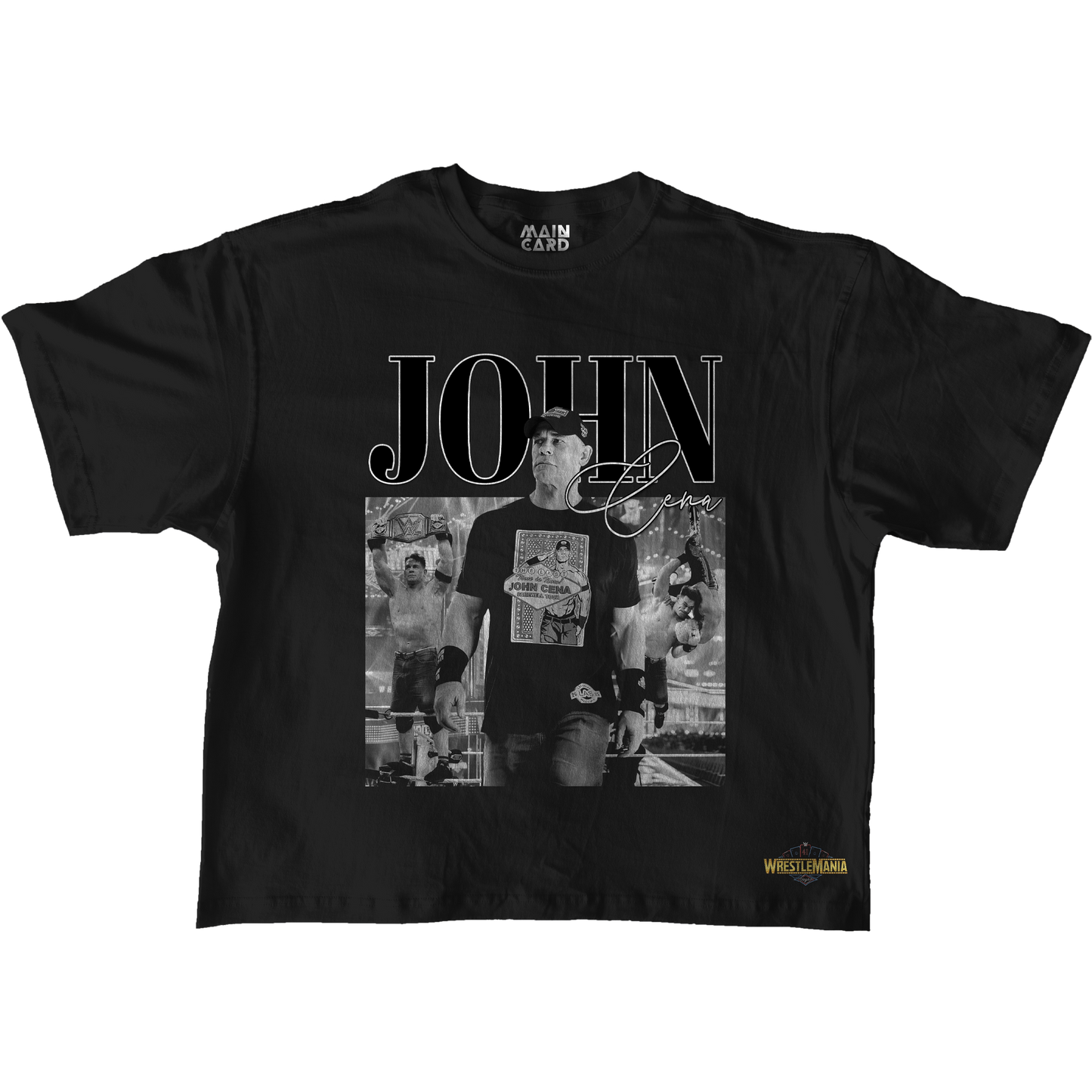 Playera Oversize John Cena WM 41 Stars