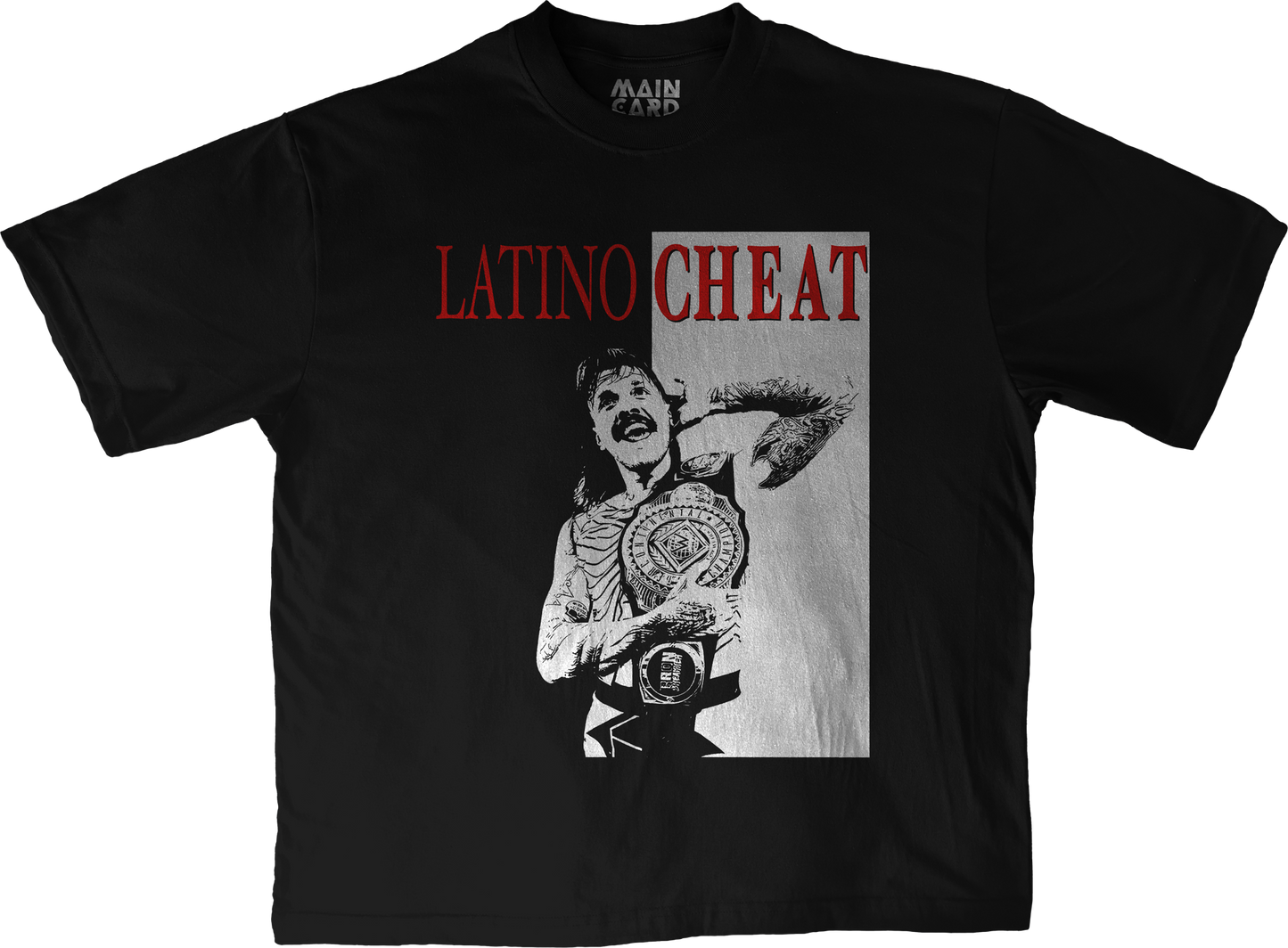 Playera Oversize Dominik Mysterio Latino Cheat Scarface