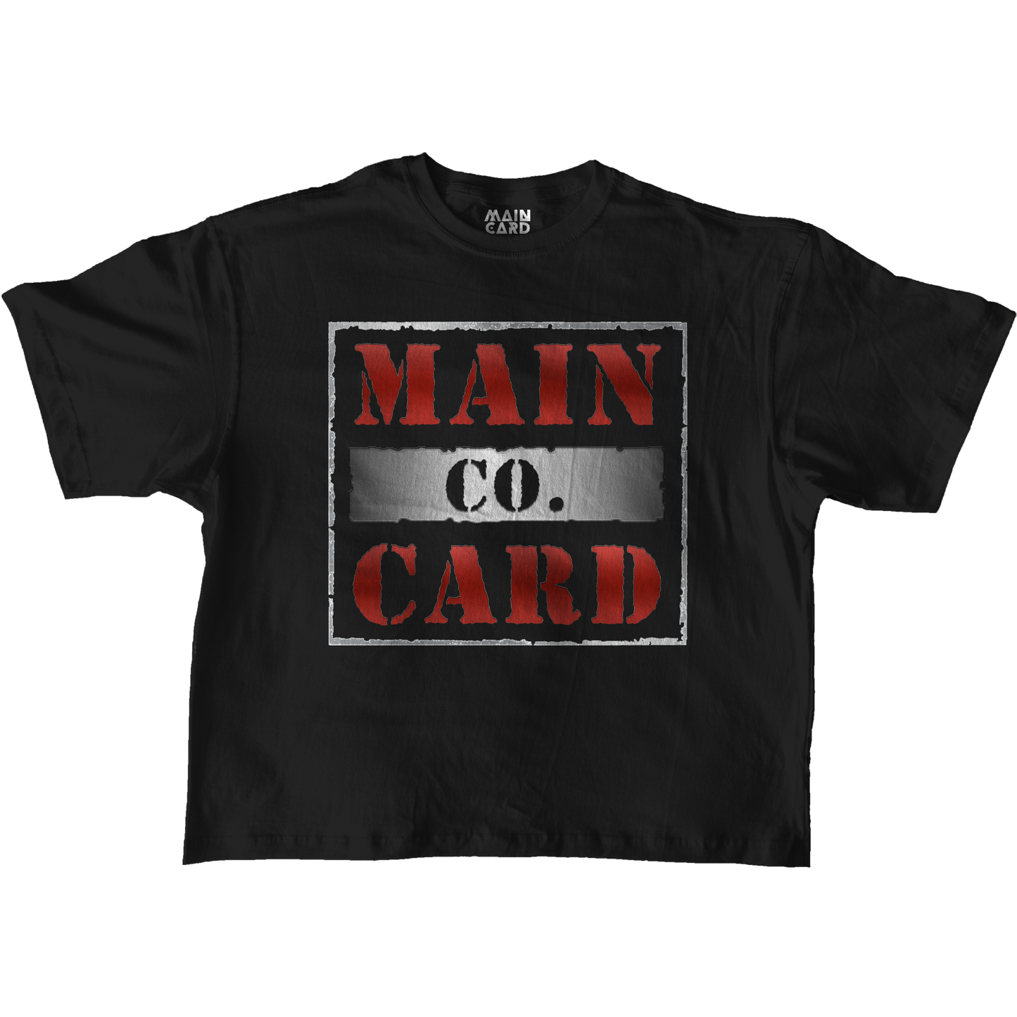 Playera Oversize Logo Main Card Co. RAW IS WAR