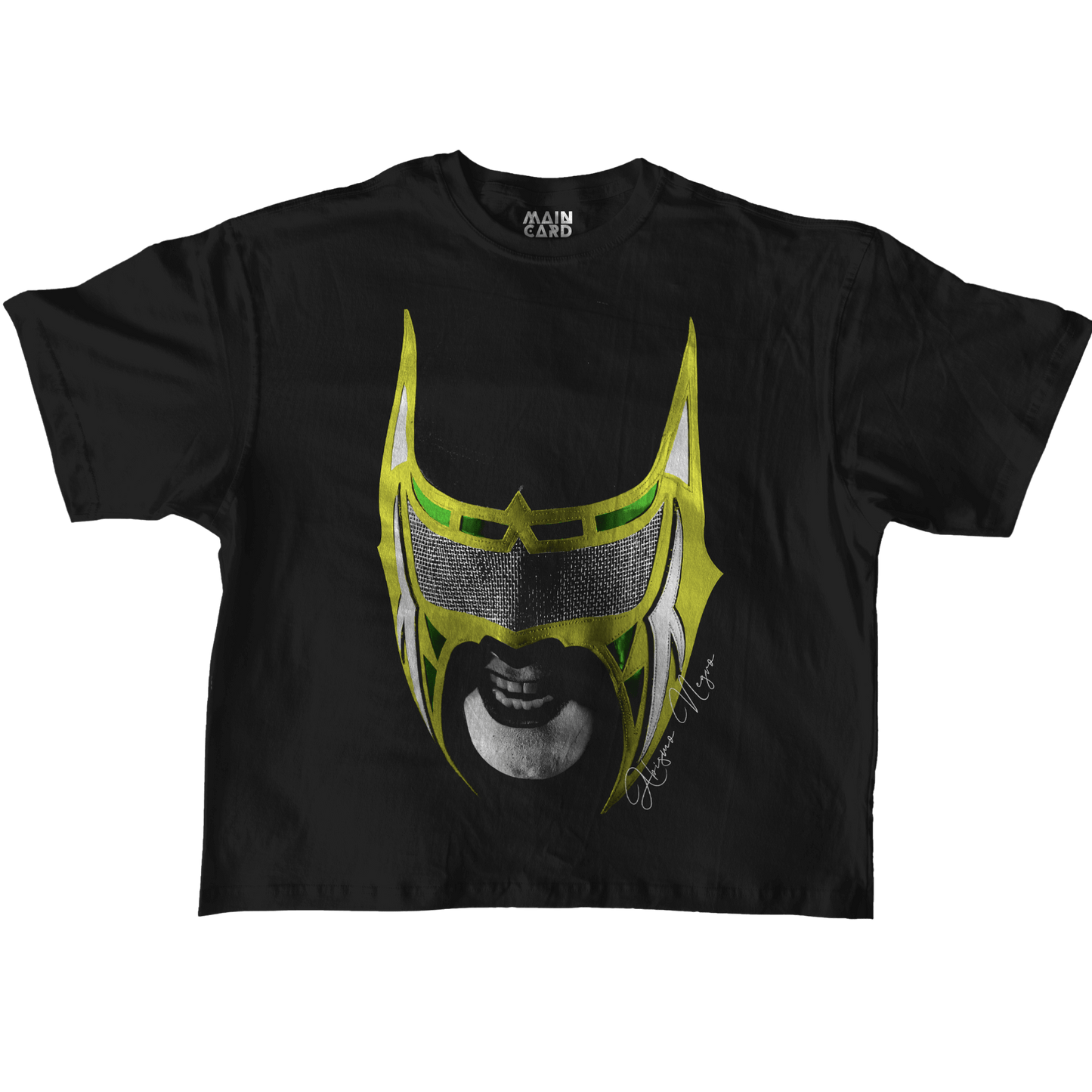 Playera Oversize Abismo Negro Big Face