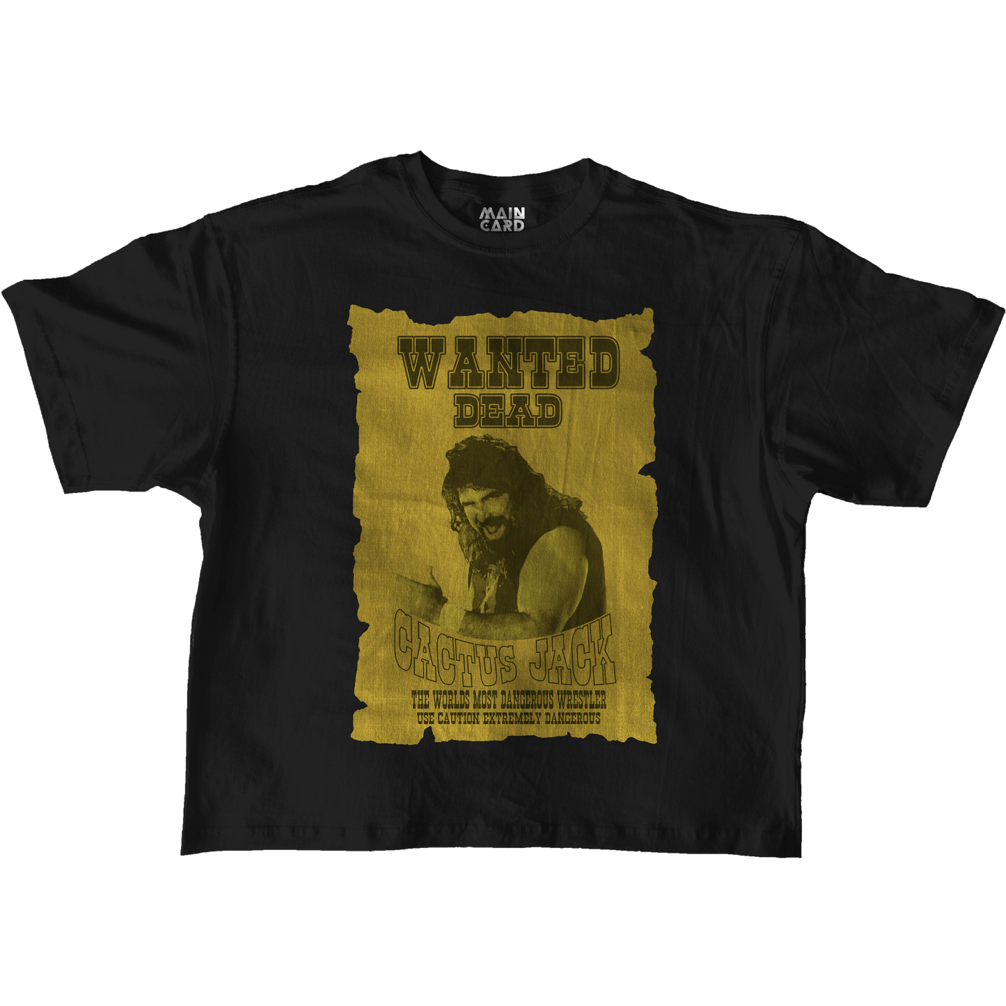 Playera Oversize Mick Foley Wanted Dead