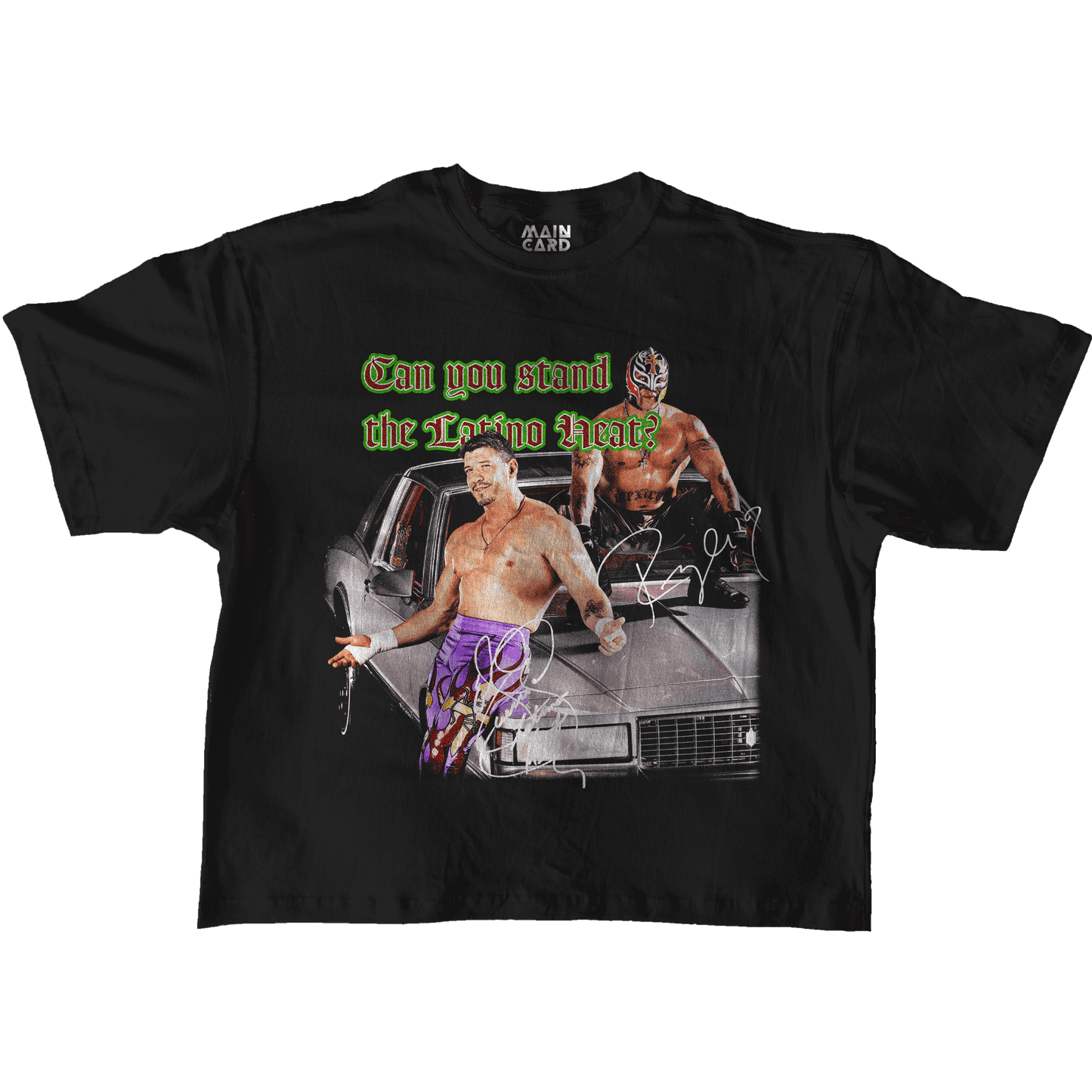 Playera Oversize Eddie Guerrero & Rey Mysterio Latino Heat Rawline