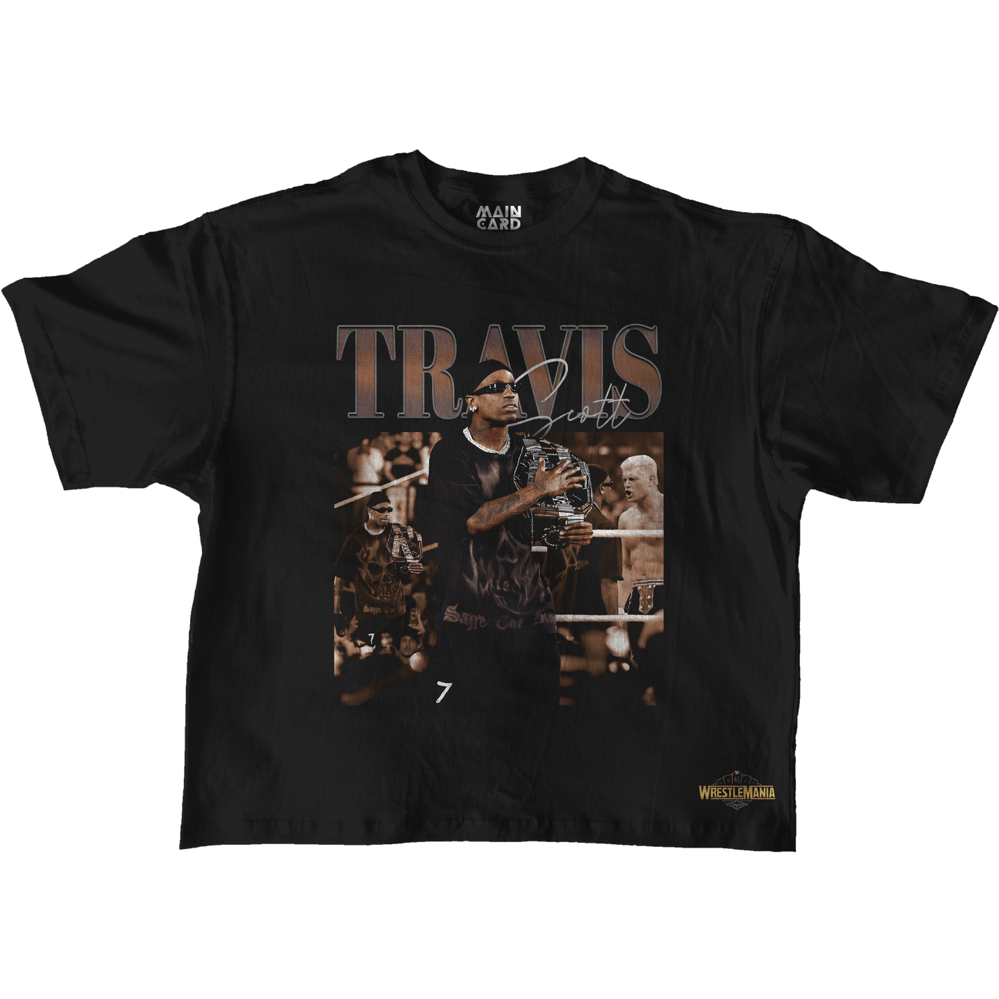 Playera Oversize Travis Scott WM 41 Stars