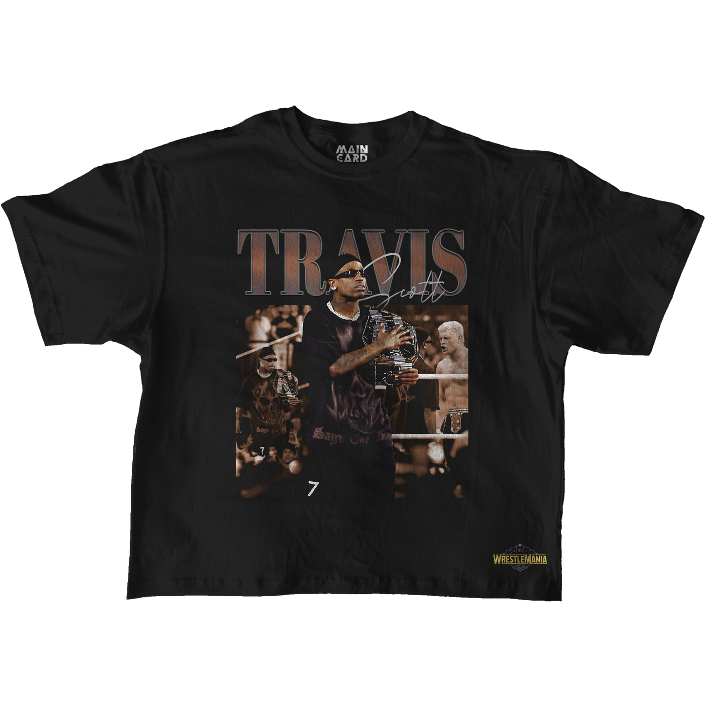 Playera Oversize Travis Scott WM 41 Stars
