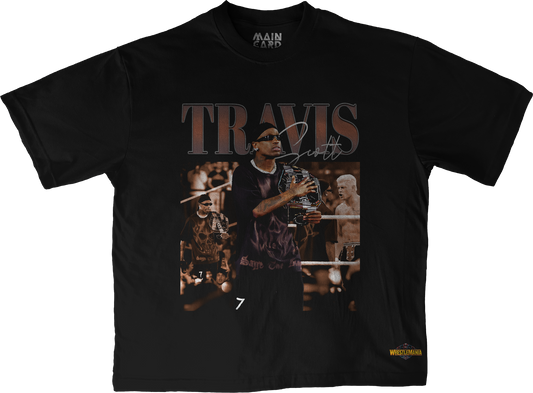 Playera Oversize Travis Scott WM 41 Stars