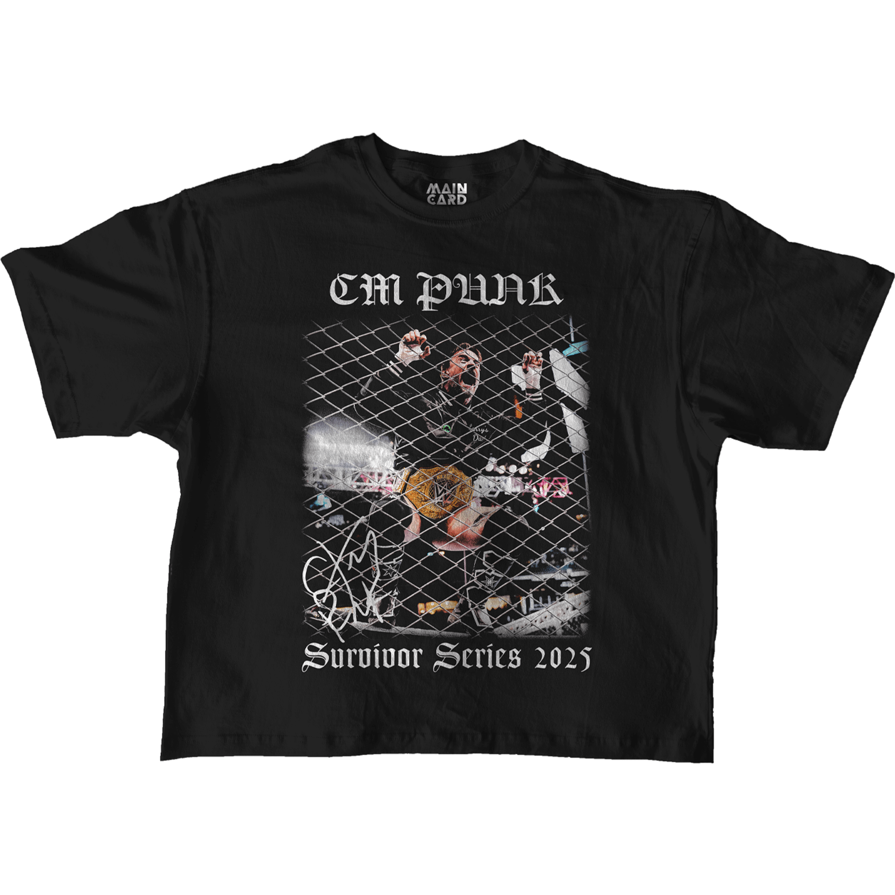 Playera Oversize CM Punk SS25 Rawline – Main Card Co.