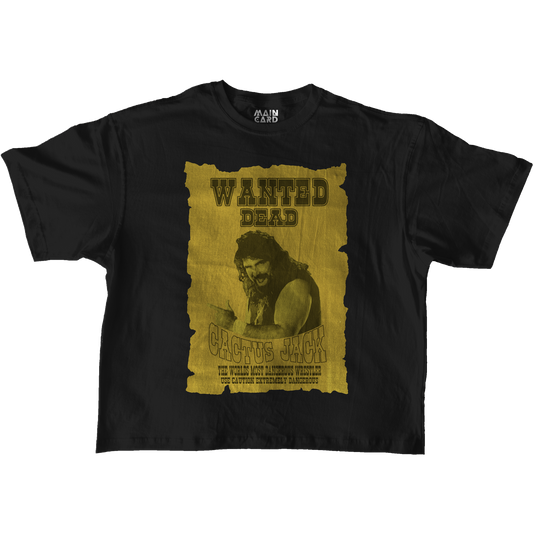 Playera Oversize Mick Foley Wanted Dead