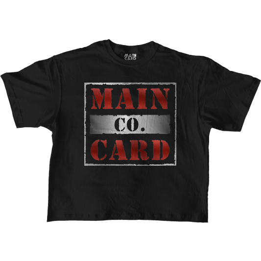 Playera Oversize Logo Main Card Co. RAW IS WAR