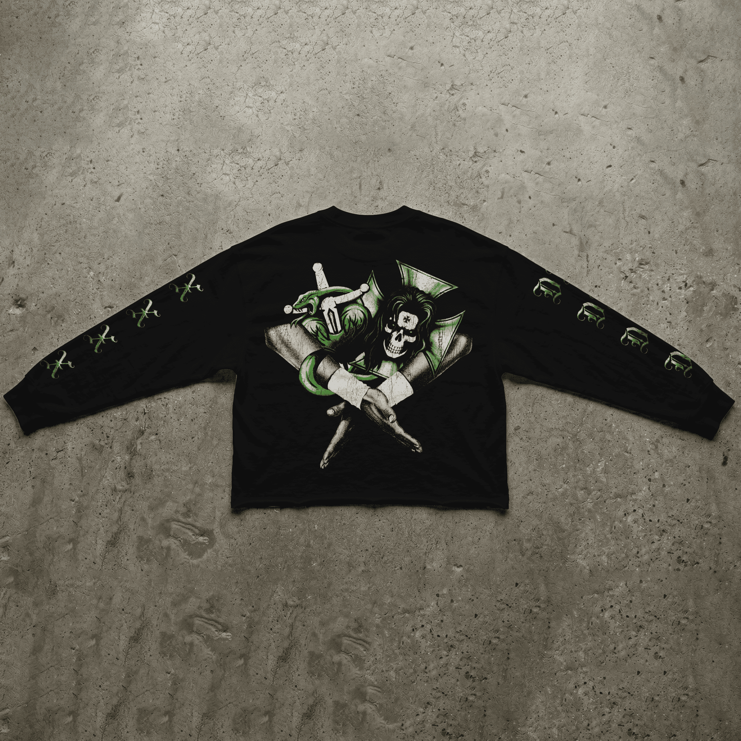 Playera Cropped Manga Larga DX Rebels