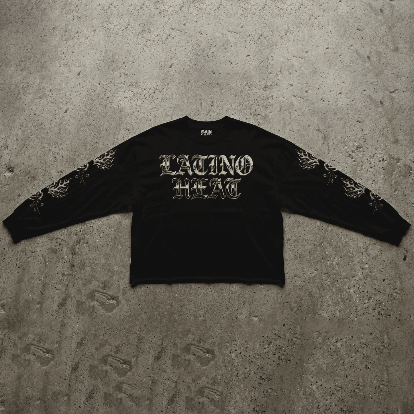 Playera Cropped Manga Larga Eddie Guerrero Rebels