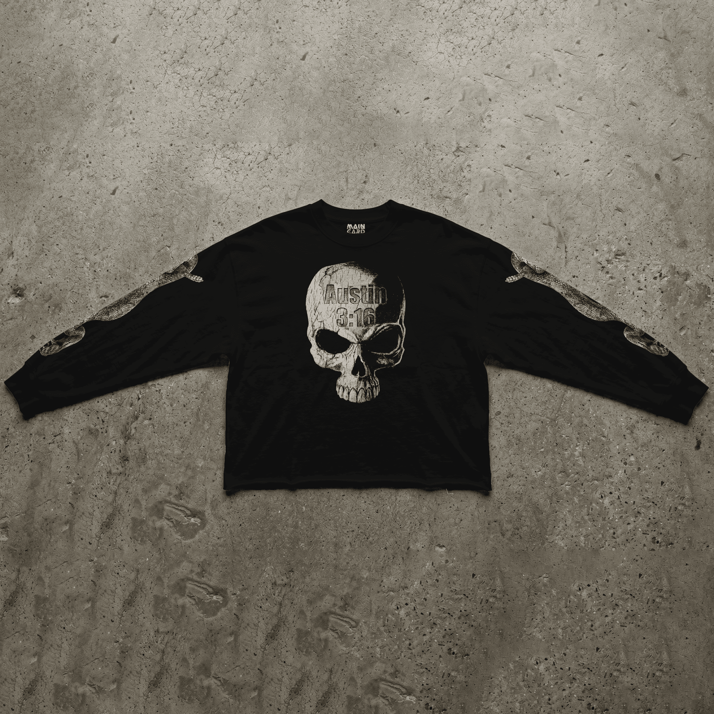 Playera Cropped Manga Larga Stone Cold Steve Austin Rebels