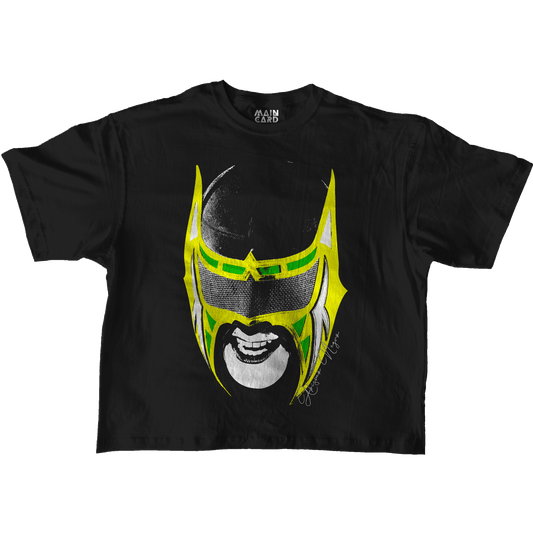 Playera Oversize Abismo Negro Big Face