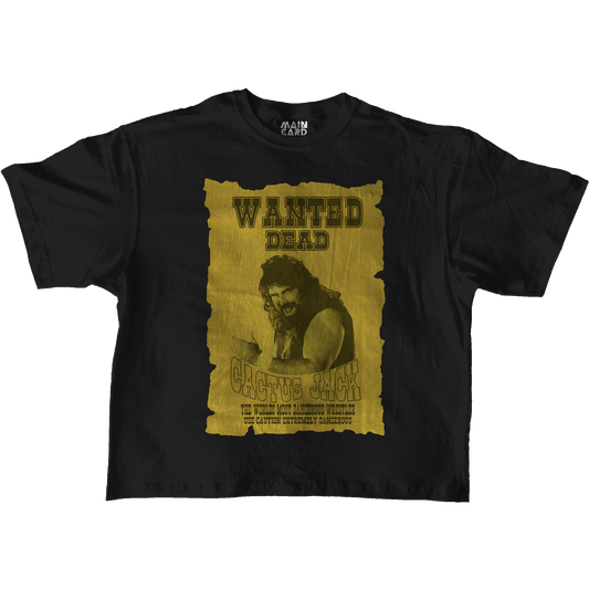 Playera Oversize Mick Foley Wanted Dead