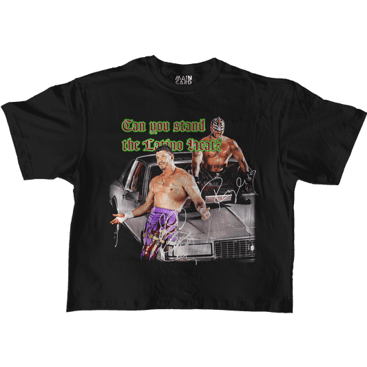 Playera Oversize Eddie Guerrero & Rey Mysterio Latino Heat Rawline