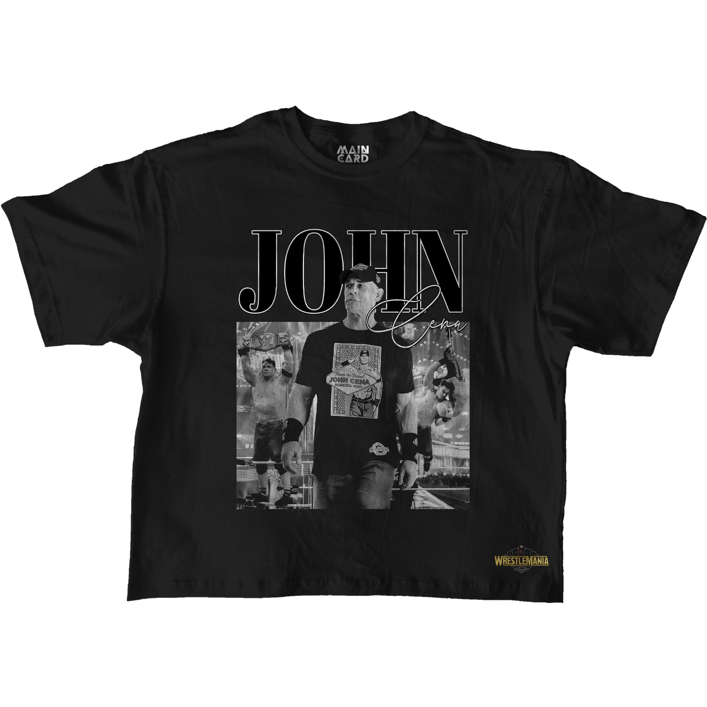 Playera Oversize John Cena WM 41 Stars