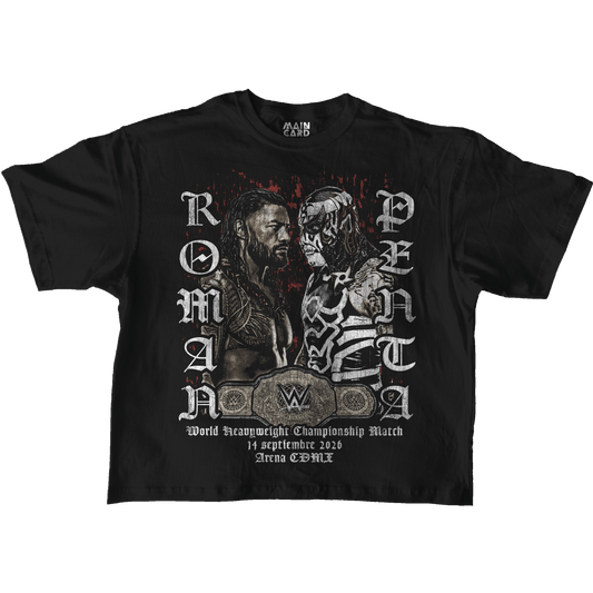 Playera Oversize Penta vs Roman Reigns México 2026