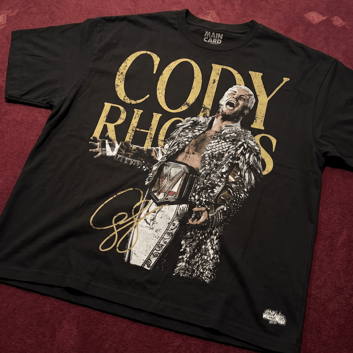 Playera Oversize Cody Rhodes WM 42 Stars LEGACY
