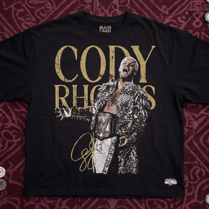 Playera Oversize Cody Rhodes WM 42 Stars LEGACY