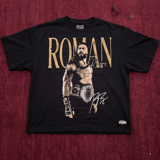Playera Oversize Roman Reigns WM 42 Stars LEGACY