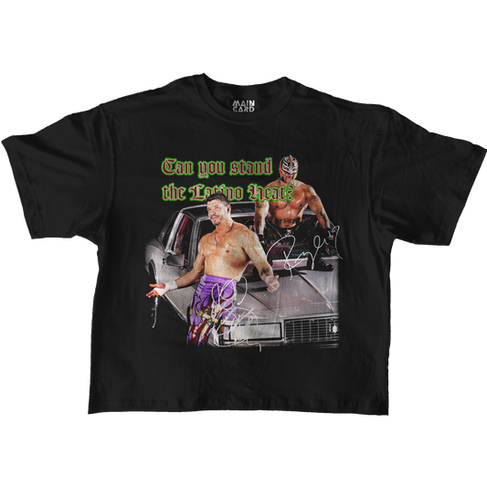 Playera Oversize Eddie Guerrero & Rey Mysterio Latino Heat Rawline