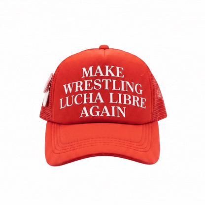 Trucker Hat "Make Wrestling Lucha Libre Again" - Rojo