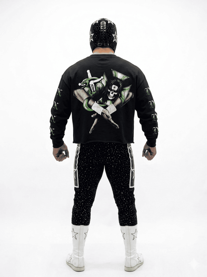 Playera Cropped Manga Larga DX Rebels