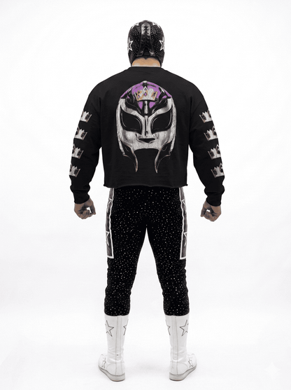 Playera Cropped Manga Larga Rey Mysterio Rebels