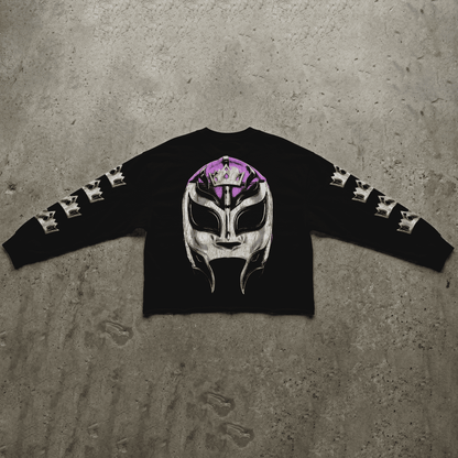 Playera Cropped Manga Larga Rey Mysterio Rebels