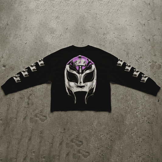 Playera Cropped Manga Larga Rey Mysterio Rebels
